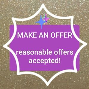 Reasonable offers accepted